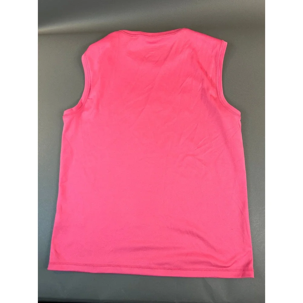 Calvin Klein Swimwear Pink Logo Rash Guard Tank Top UPF 40+ Womens Medium